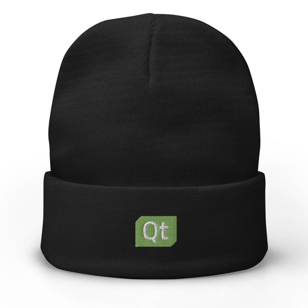 Qt Embroidered Beanie